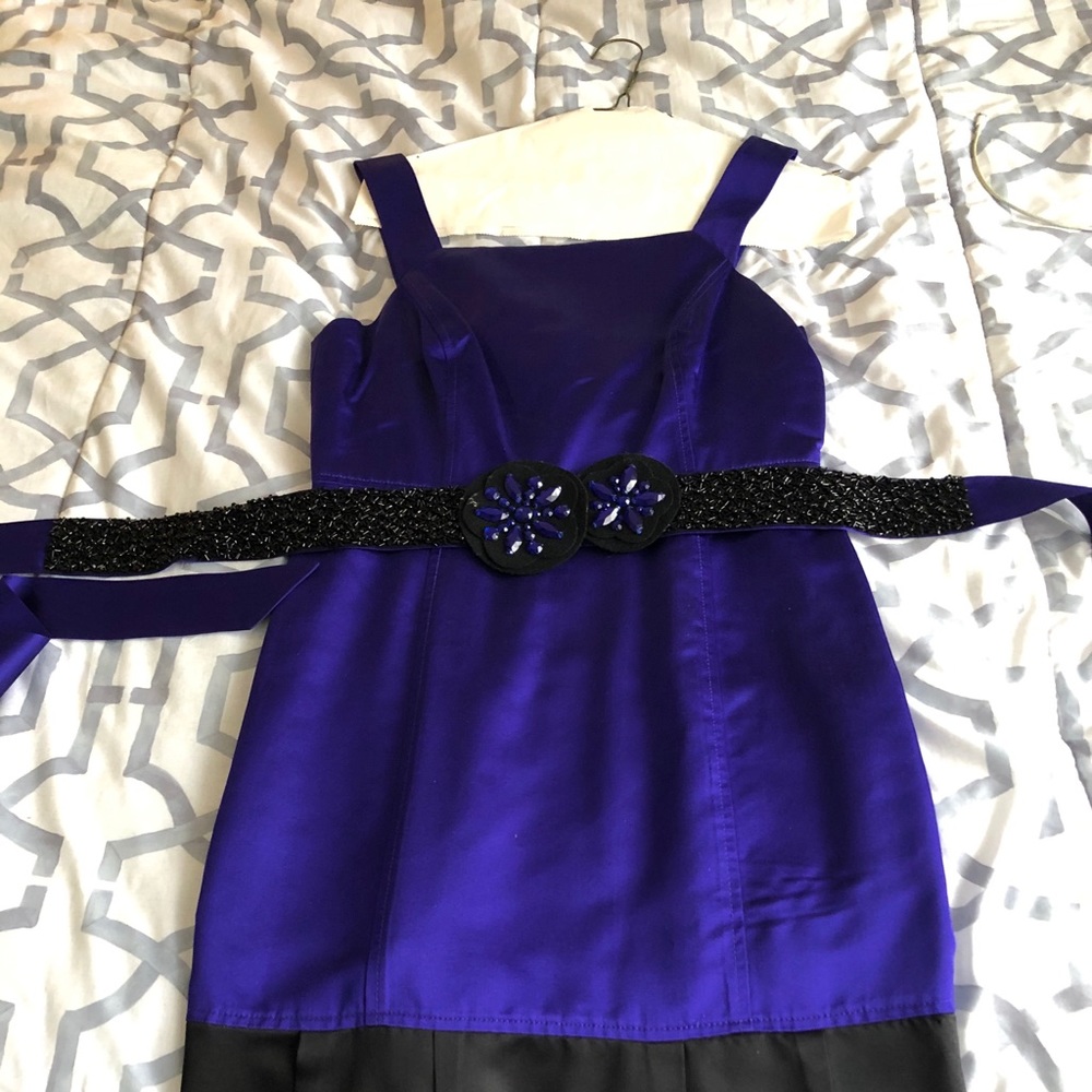 Lavender by Vera Wang embroiled cocktails dress